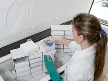 Preservação de amostras por ultracongelamento